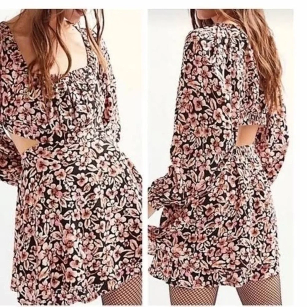 Free People Jael Printed Mini Dress NWOT